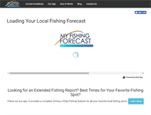 Tablet Screenshot of myfishingforecast.net